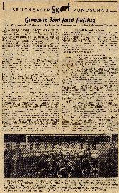 Germanen feiern Austieg 1958